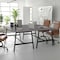 Flash Furniture Redmond 72x36 Conf Tbl w/1in. Thick Dbl Sided Laminate Tbl Top w/PVC and A-Frame Steel Bse, Gry Oak MT-M7236-LTGRY-ABF-GG - alternate 1